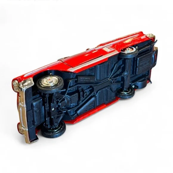 Vintage 1958‎ Chevrolet Impala Model Car 1:24 Scale Red Convertible Testors Easy - Picture 6 of 12